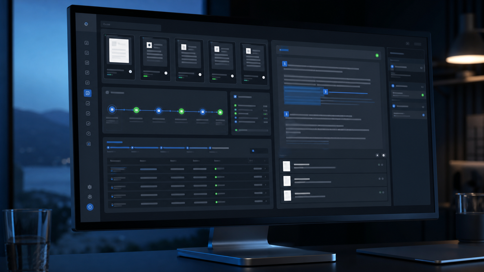 gtCMS document intelligence interface preview